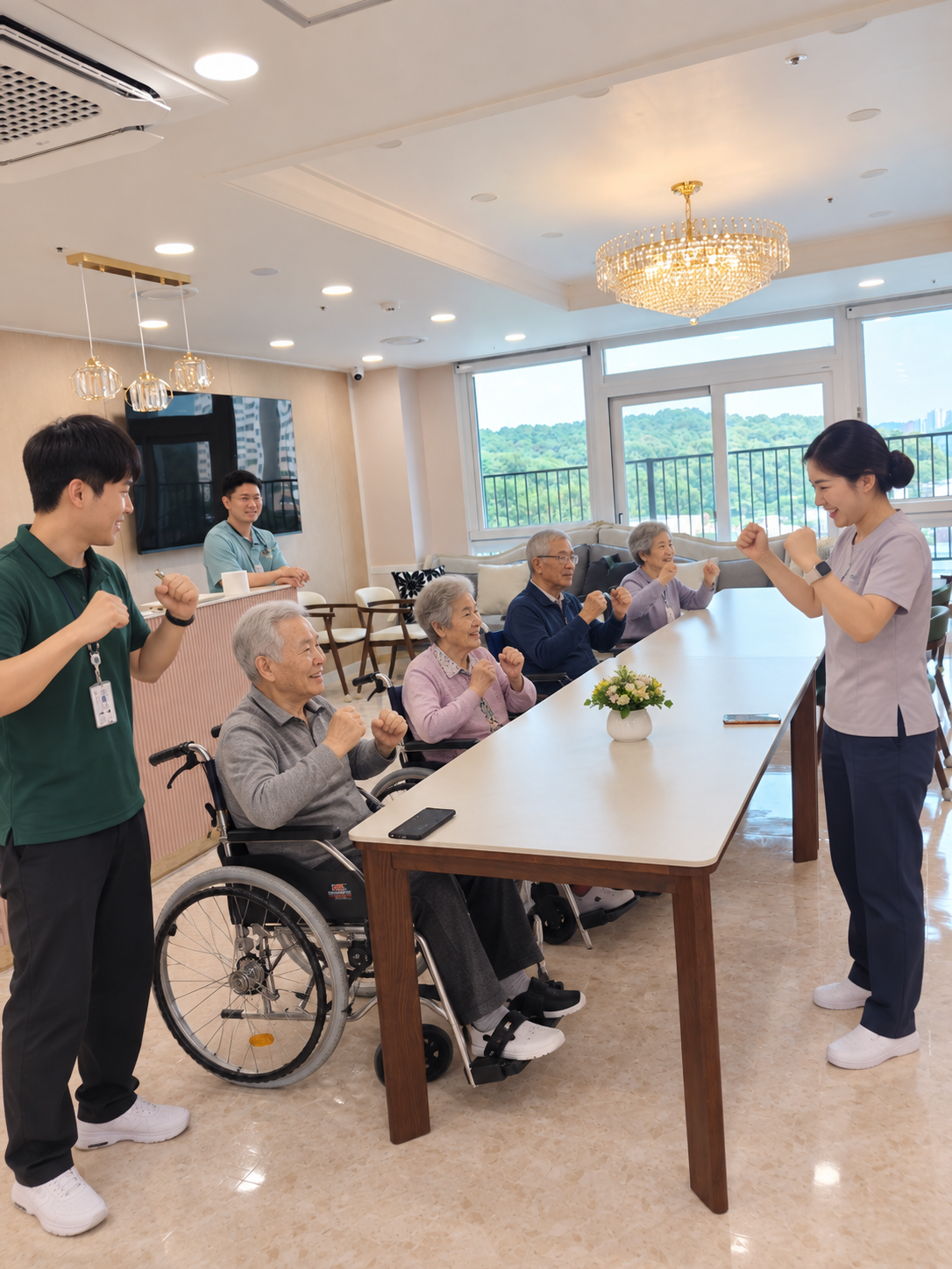 그린힐 재활실버케어 어르신 프로그램 활동 공간